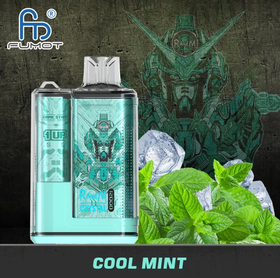 Fumot Crystal 12000 Puffs Vape - hladna meta: Svežina in stil v enem